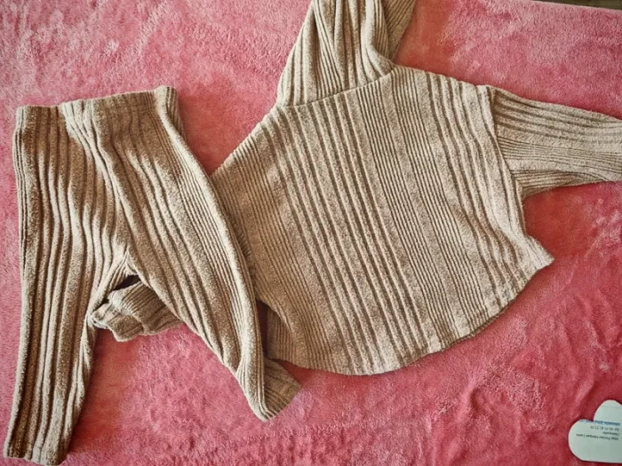 Ensemble jogging beige taupe - photo numéro 5