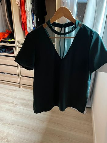 TEE shirt vert femme taille S marque villa