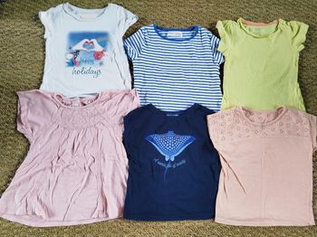 Lot tee shirts fille 