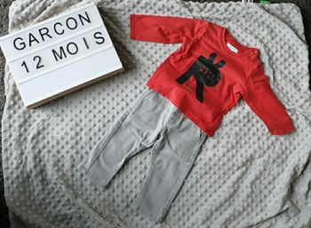 Ensemble bébé garçon Obaïbi 12 mois