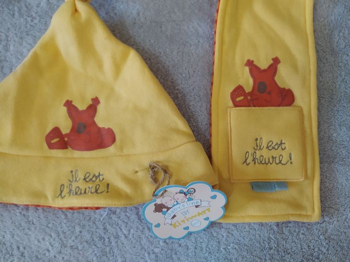 Bonnet et écharpe Jaune chat - photo numéro 2