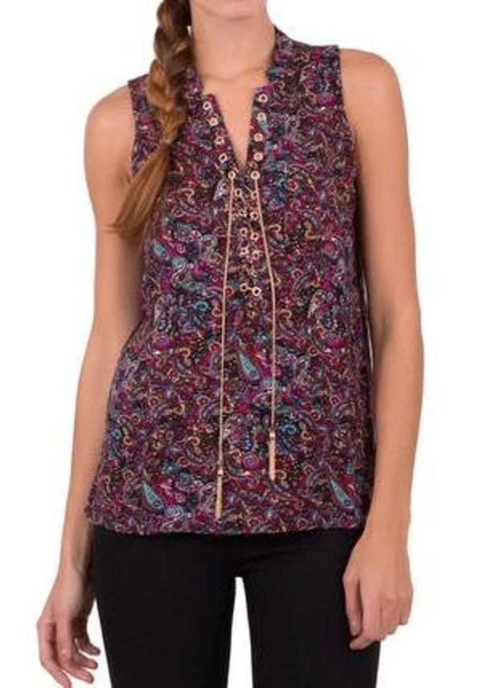 Blouse à oeillets et chaîne Mim - Taille S