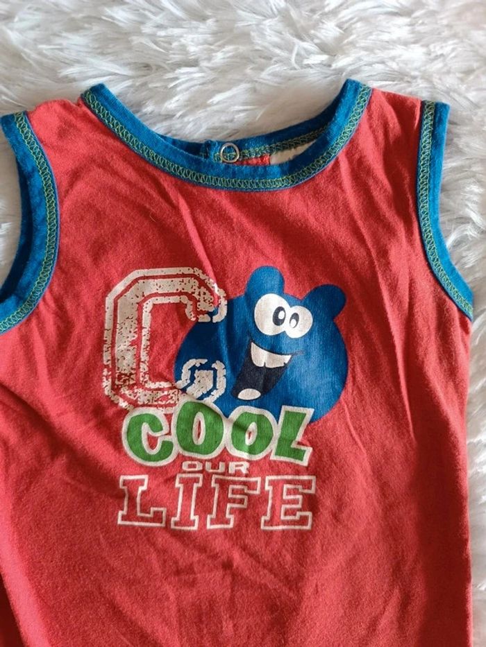 2€ Combishort sans manches Cool Life T. 12 mois - photo numéro 3