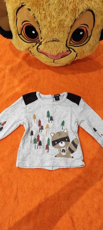 Tee-shirt manches longues Kiabi 1 mois