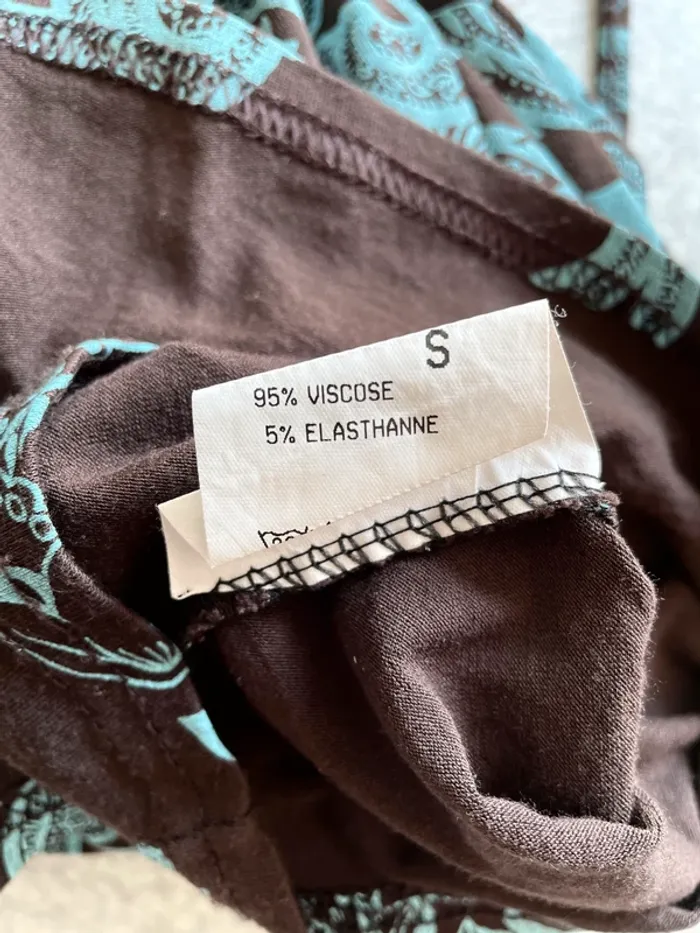 La robe turquoise-marron - photo numéro 6