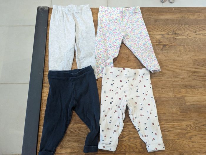 4 legging 9 et 12 mois