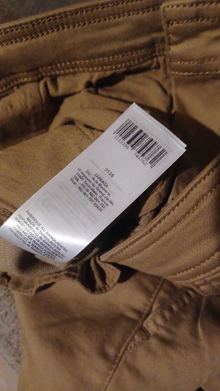 Pantalon femme cargo marvin & co 38 marron neuf - photo numéro 8