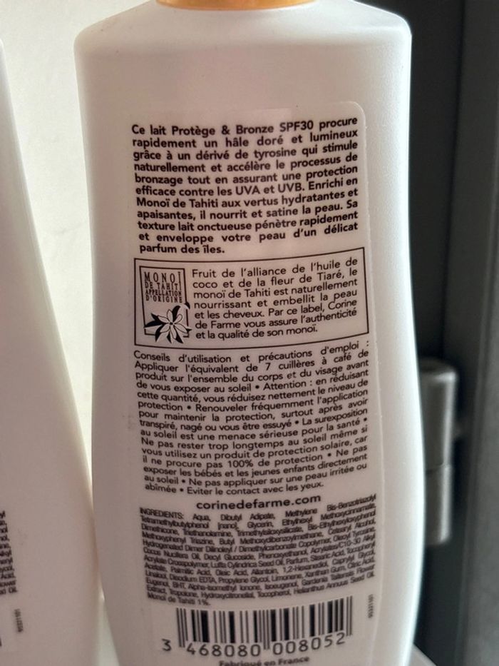 Lait hydratant Protège & Bronze SPF 30 : Lot de 2 - photo numéro 4