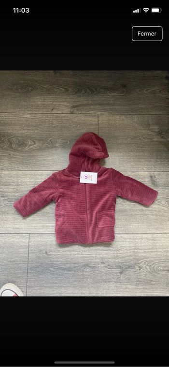 Manteau neuf fille taille 9 mois