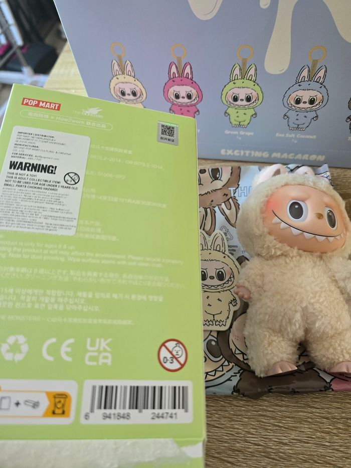 Figurine Labubu Exciting Macaron - Soymilk (Pop Mart) - photo numéro 6