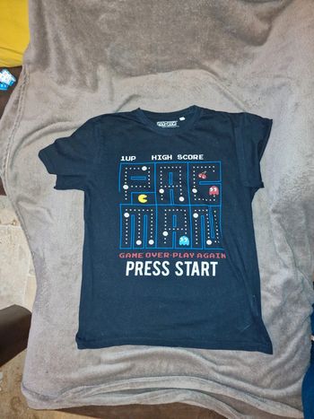 Tee shirt manche courte pac man