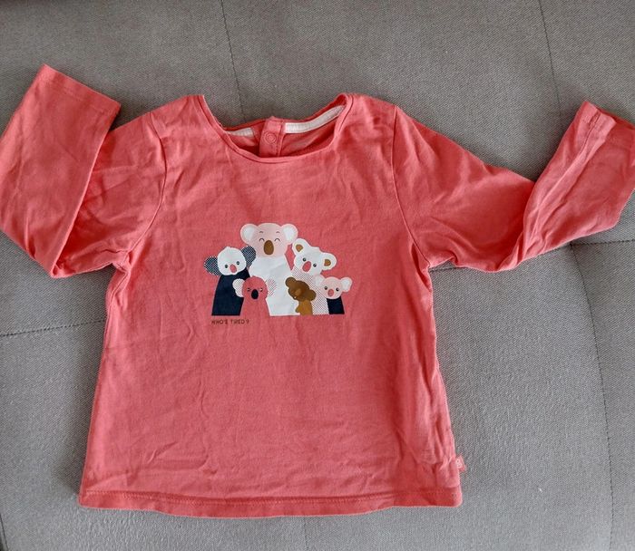 Tee shirt manches longues obaïbi 18 mois