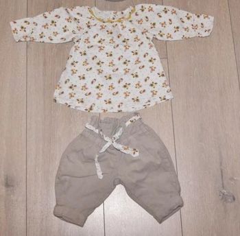 Ensemble 2 pièces. Fille 3 mois. Marque Kitchoun