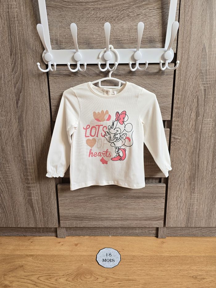 Vêtement Bébé Fille - T-shirt/ Haut Minnie - Disney - 18 mois 81 cm - photo numéro 2