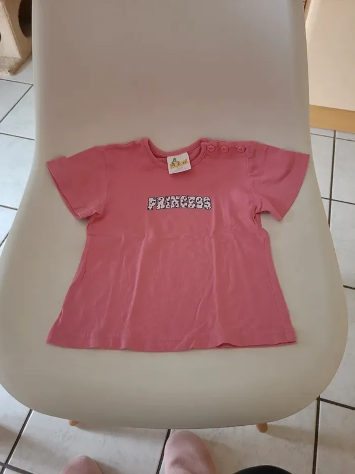 Lot tee-shirts manches courtes bébé fille - photo numéro 2