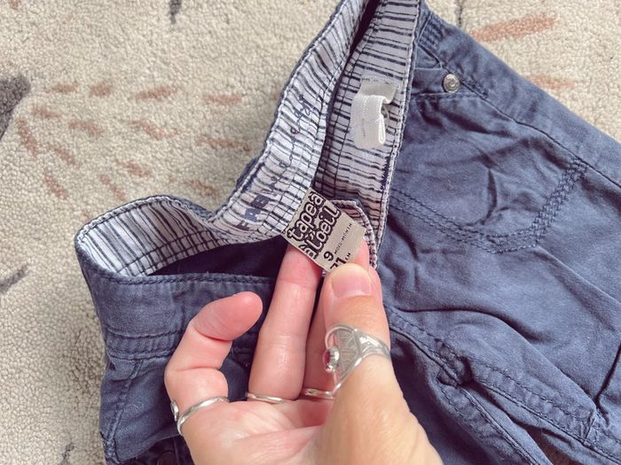 Pantalon bleu marine tape à l’œil - photo numéro 2