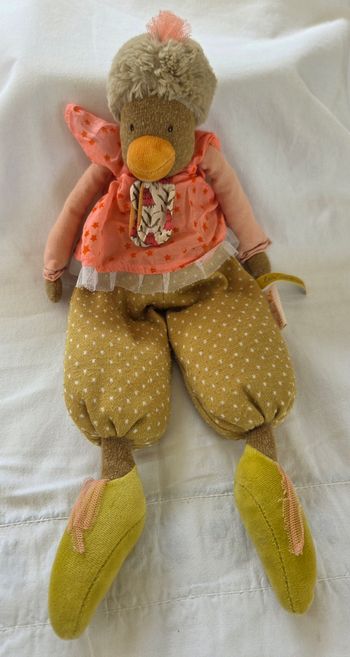 Doudou peluche la poule Zaza 43 cm - Les Tartempois - Moulin Roty