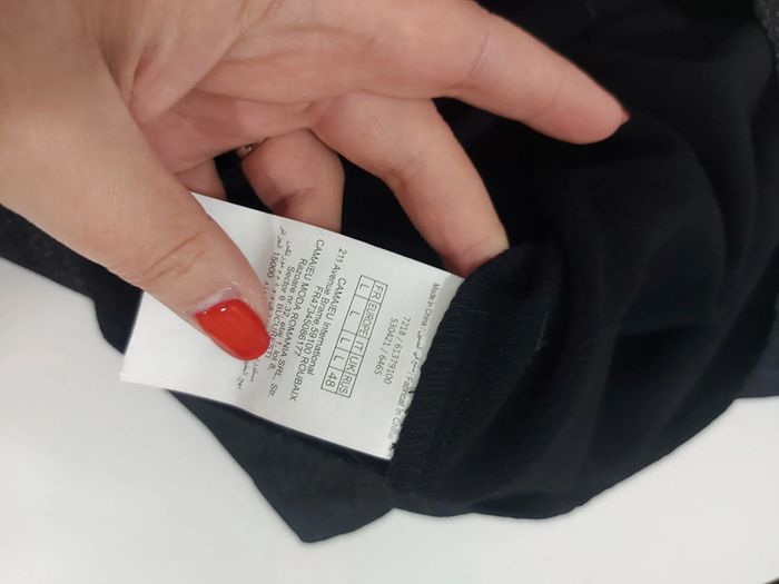 Jupe portefeuille noir paillettes camaïeu L 40 - photo numéro 6