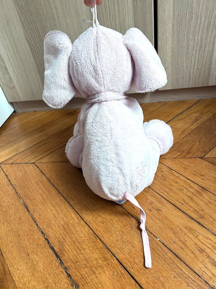 Peluche Ferdinand l'éléphant Rose (25 cm) Tartine et chocolat - photo numéro 5