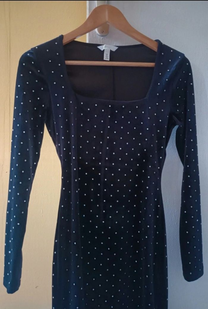 Robe Longue d'Hiver Femme Noire & Argentée 🌻🌾