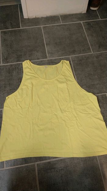 T-shirt sans manches taille 112-116 pour femme coloris jaune