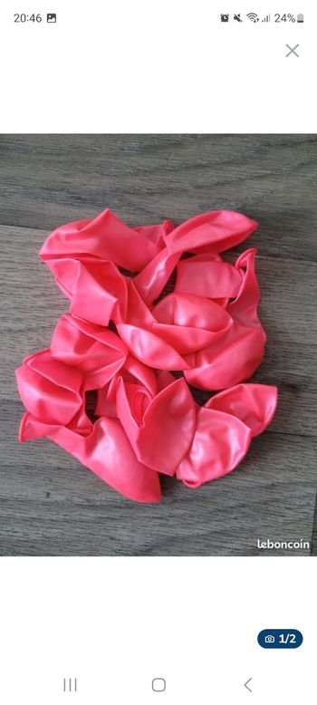 Lot de 16 ballons gonflable rose🎈