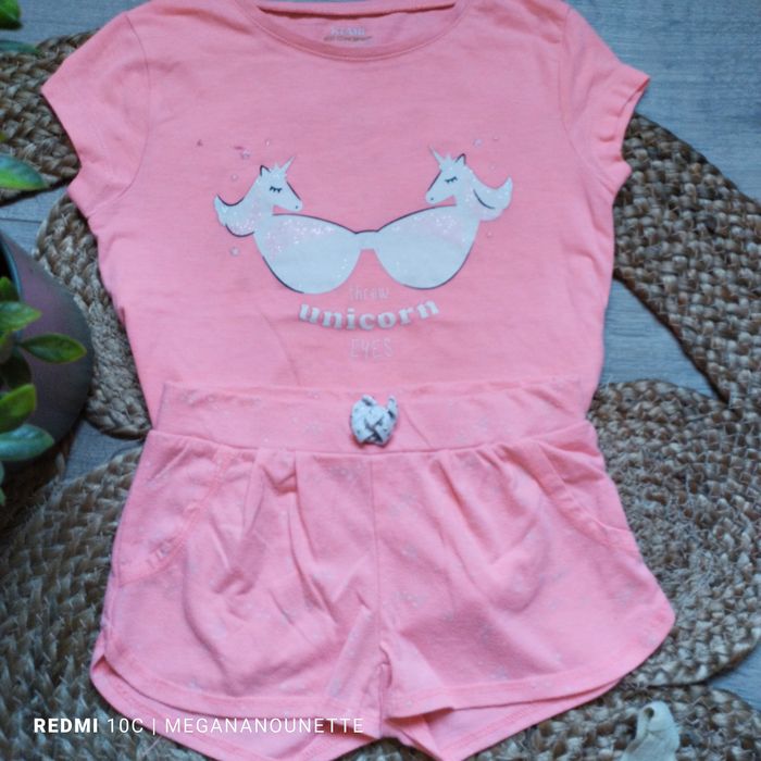 🌙 Lot de 2 pyjamas été – 5 ans / 110 cm – Kiabi – Bon état - photo numéro 7
