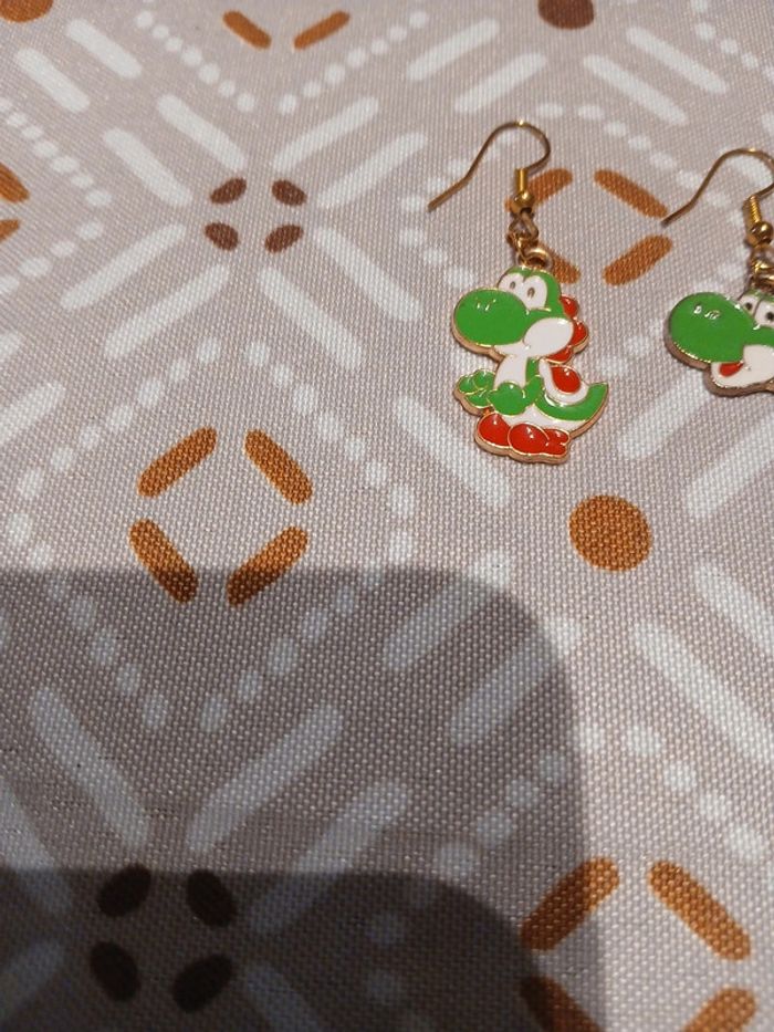 Yoshi boucles d'oreilles pièce unique - photo numéro 2