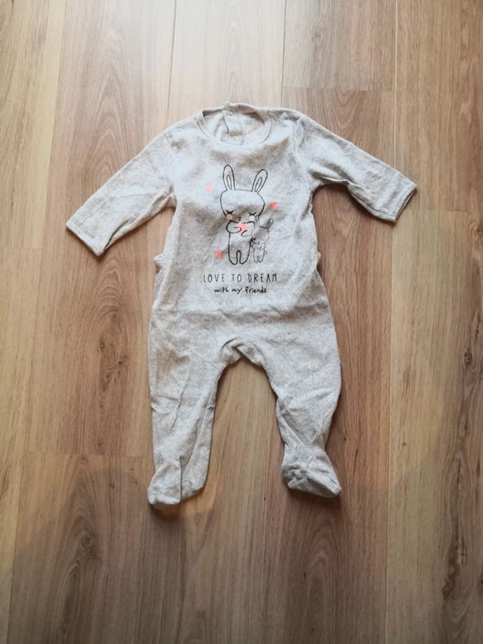 Pyjama gris kiabi 12 mois