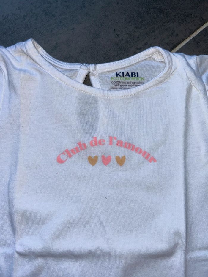 Lot de 2 t-shirts et short bébé fille Kiabi dpam - photo numéro 4