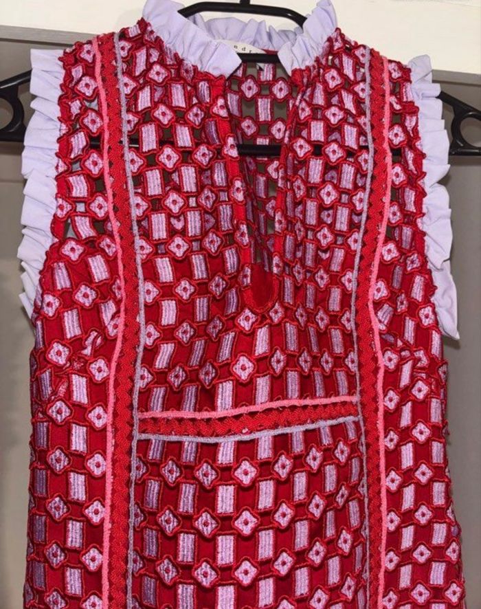 ROBE CHIC SANDRO ROUGE Neuve 350€ PRIX MAGASIN - photo numéro 5