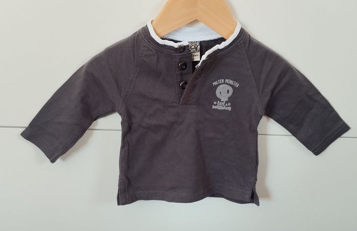 T-shirt ML garçon 3 mois tape à l'oeil