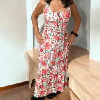 Robe longue fendue fleurie 🌸 style romantique chic / tendance été 2025