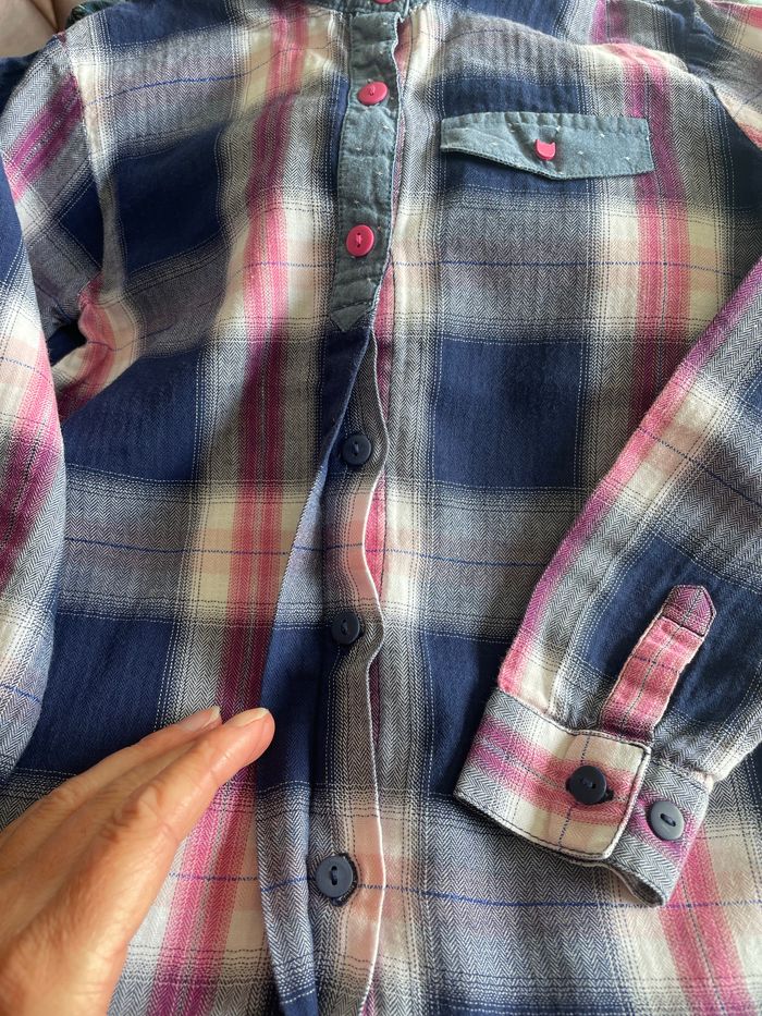 Chemise à carreaux fille DPAM 6 ans - photo numéro 5