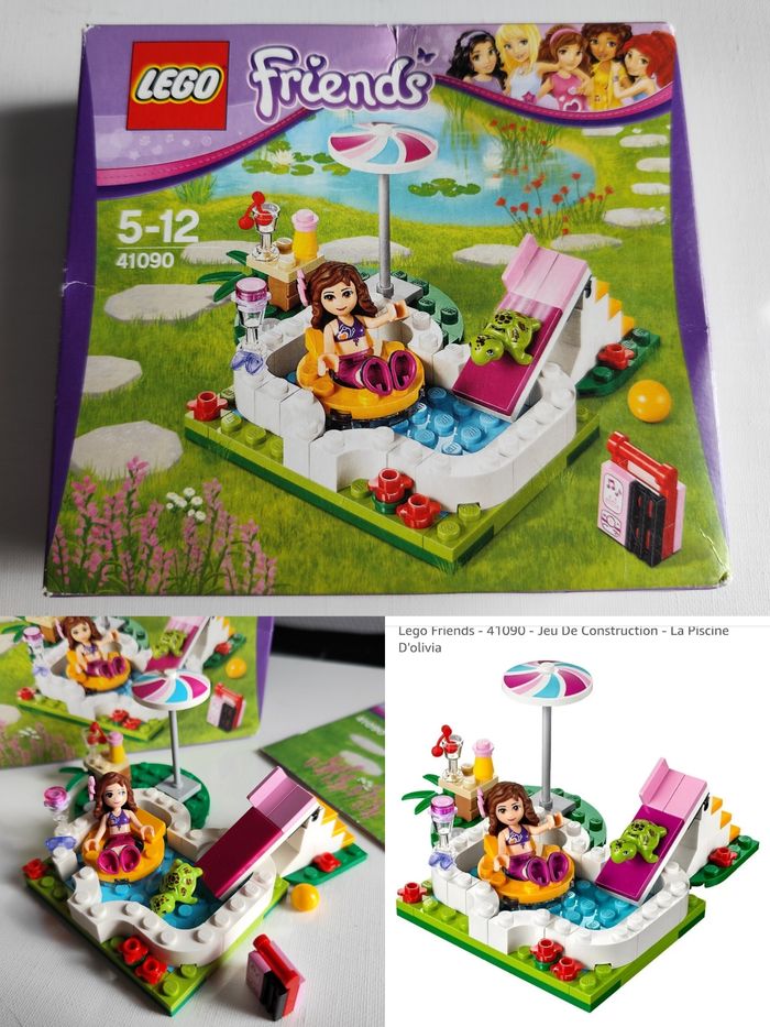 Lego Friends modele  41090 la piscine d'olivia garten pool swimming pool