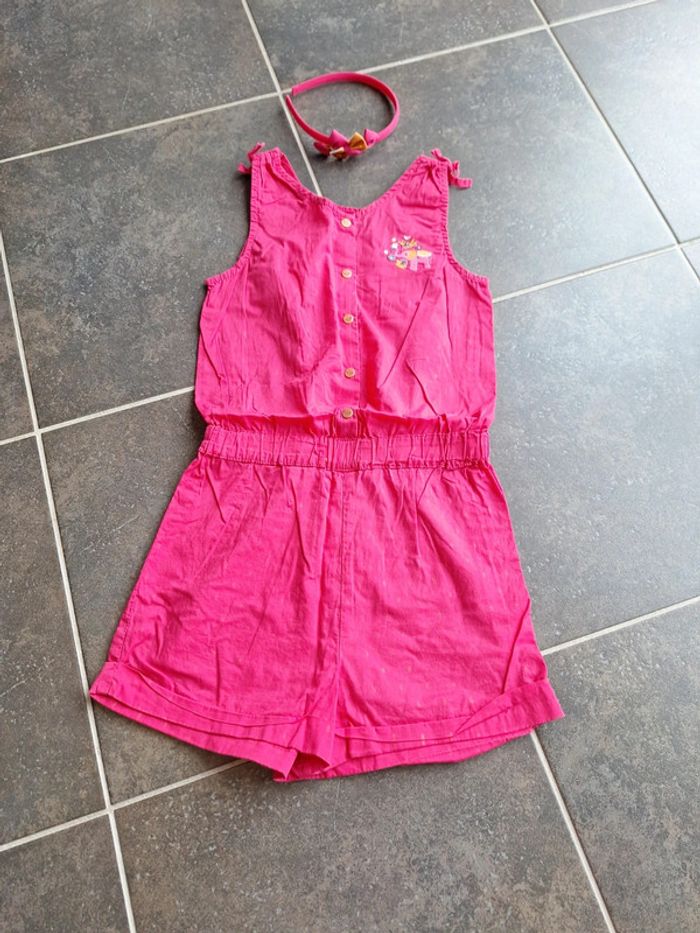 Combishort sergent major 8 ans avec serre-tête assorti