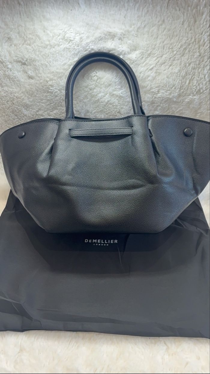 Sac vintage en cuir noir Demellier - photo numéro 4