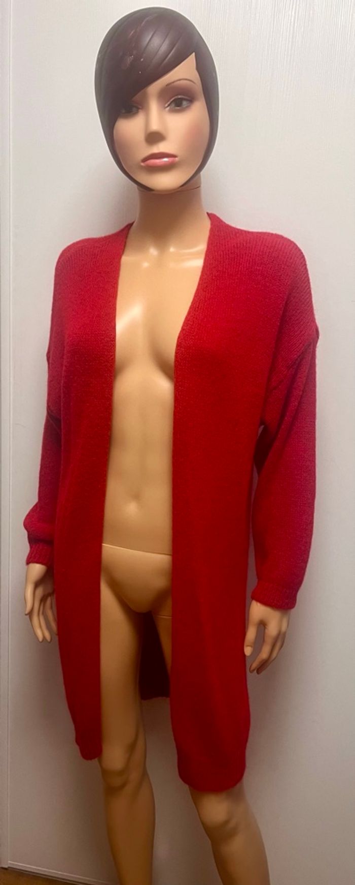 Gilet long rouge - photo numéro 2