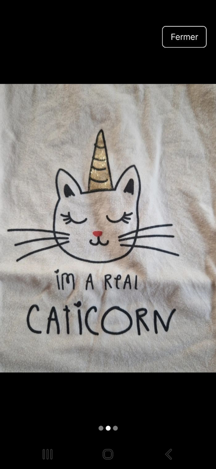 Pyjama caticorn 10 ans - photo numéro 2