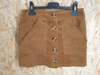 Jupe camel velours 10 ans