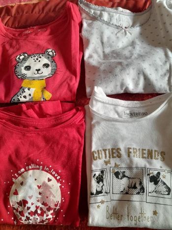 Lot 4 tee-shirt manches longues