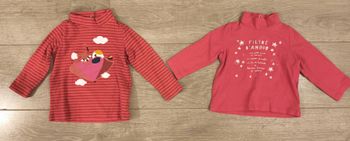 Lot de 2 Tshirt / sous pull 6 mois