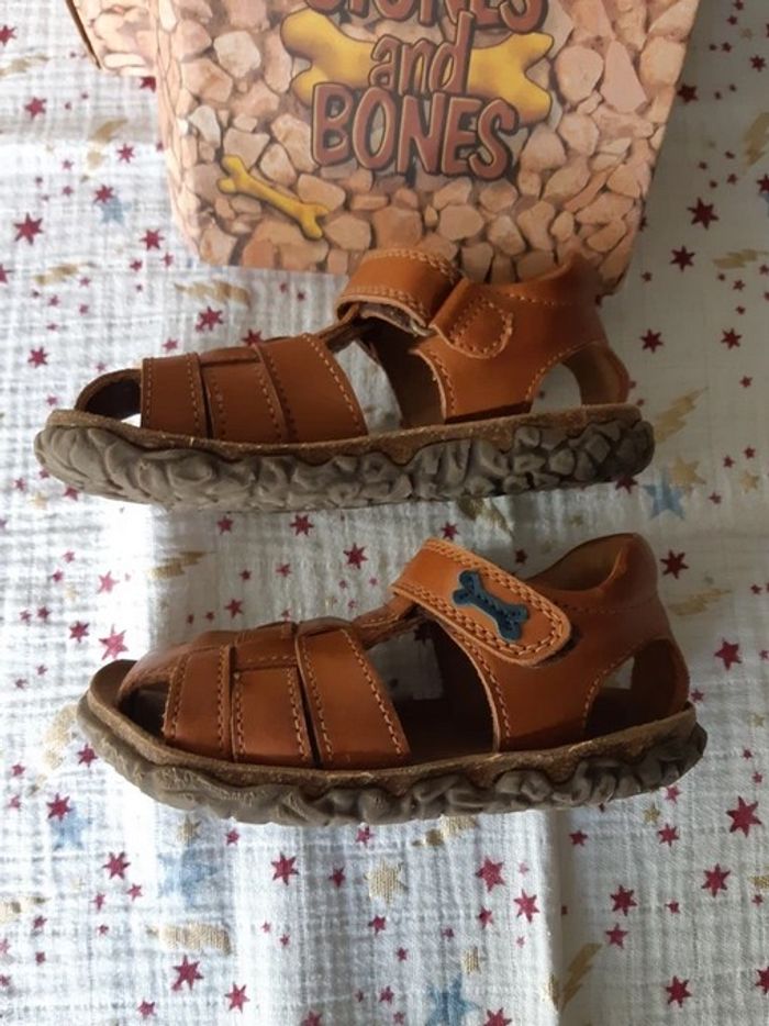 Sandales en cuir marron Stones and Bones Taille 29 - photo numéro 2