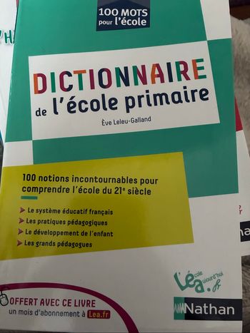 Dictionnaire de on école primaire