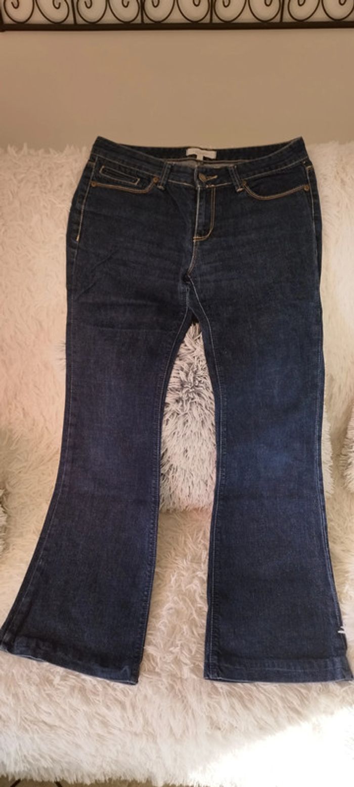 Jean large Flared Gémo. Taille 42. Très bon état - photo numéro 4