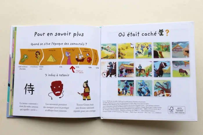 Livre jeunesse "Le secret des samouraïs" collection "Le club des aventuriers de l'histoire" - photo numéro 5