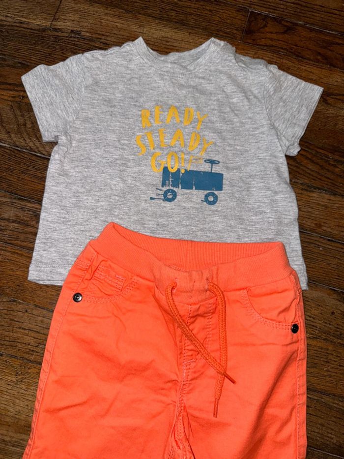 T-shirt Gocco et short tao 9 mois - photo numéro 2