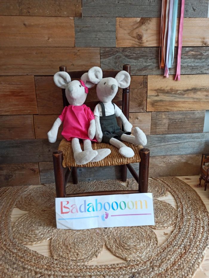 Peluche couple souris atmosphera tbe