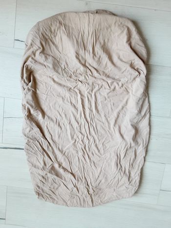 Linge de lit drap housse matelas lit de bébé marron