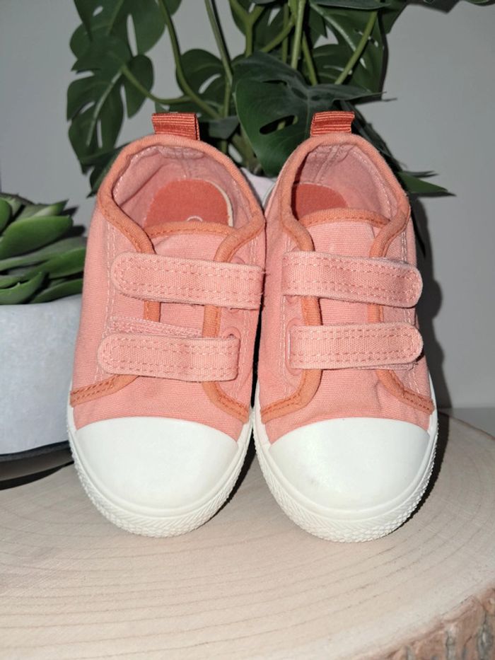 Chaussure toile orange - photo numéro 2
